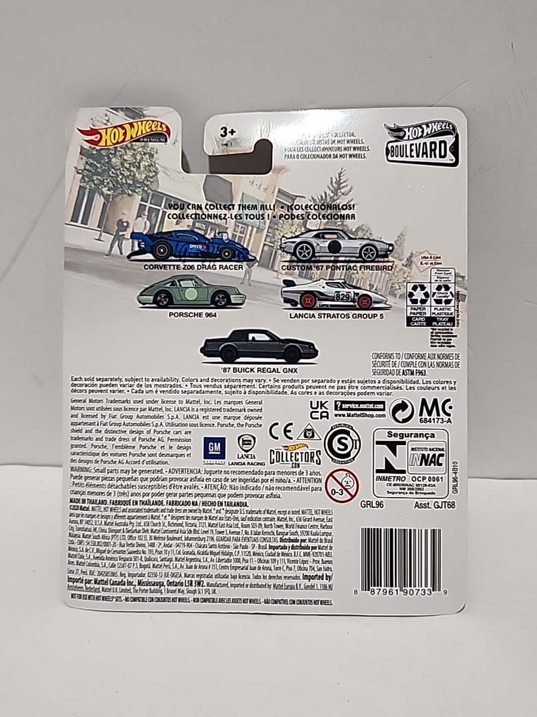 LotOf2 Hot Wheels Premium Boulevard #26 Corvette Z06 Drag Racer, #28 Porsche 964