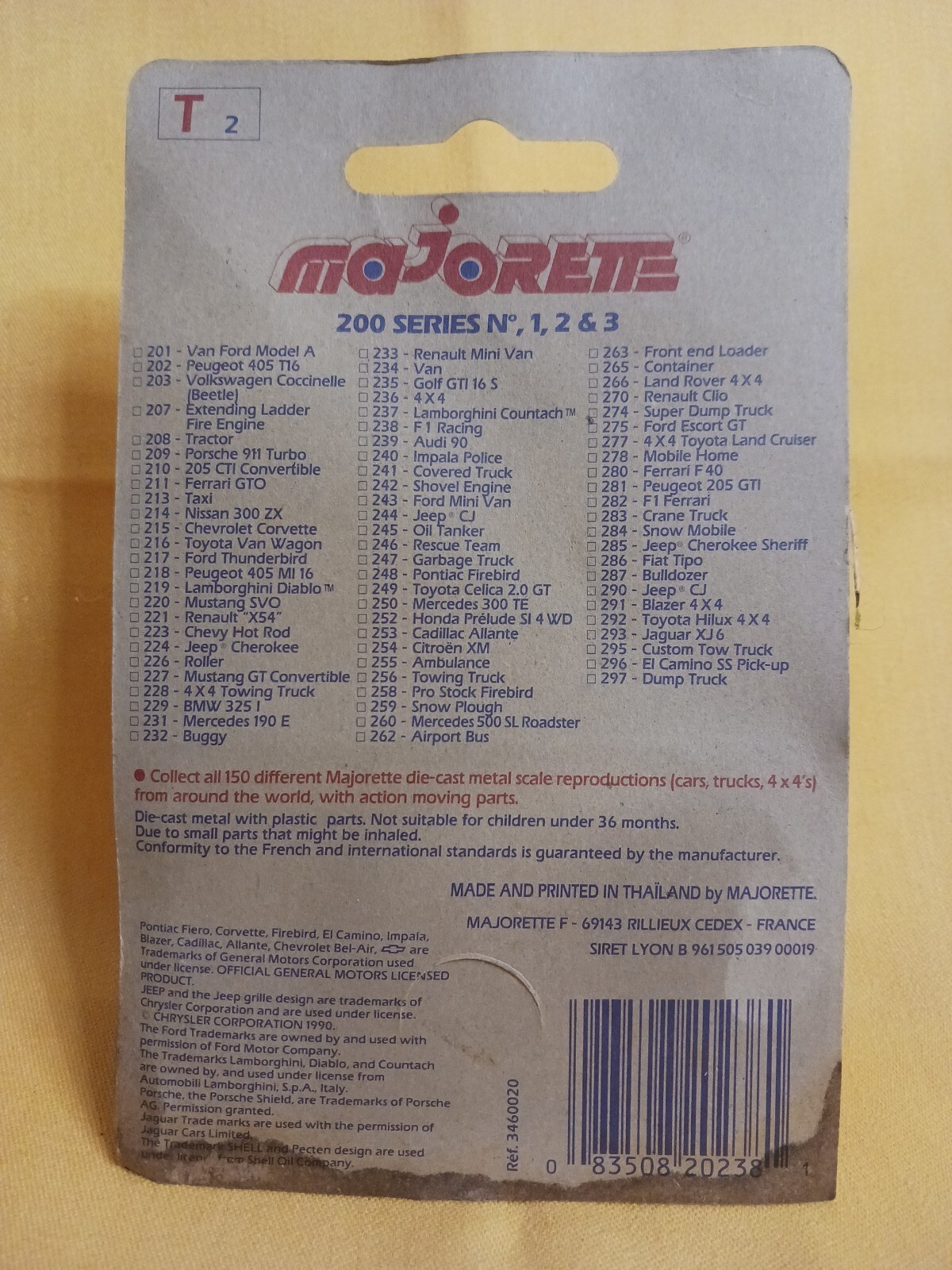 Lot of Two Vintage Majorette Diecast Cars, NIB Lamborghini & Volvo Truck
