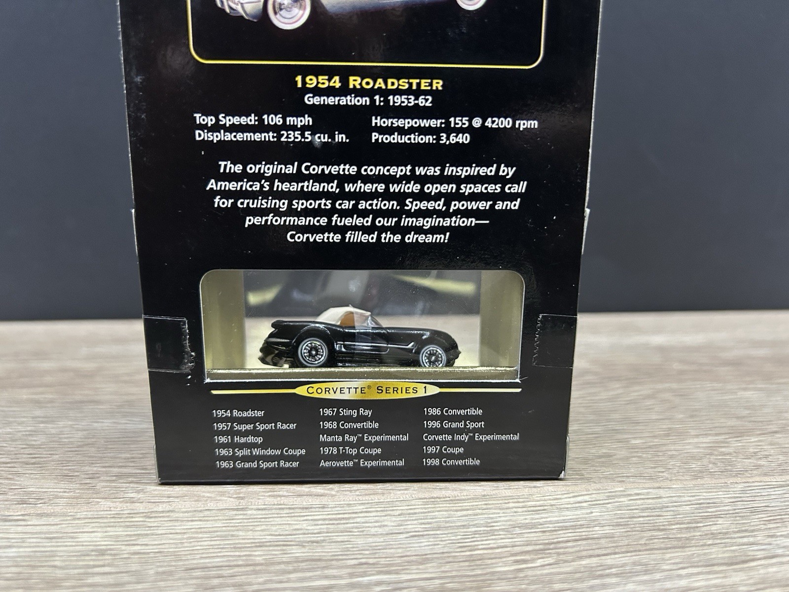 Micro Machines 1954 Roadster Corvette Series 1 Removable Top Lot Diecast