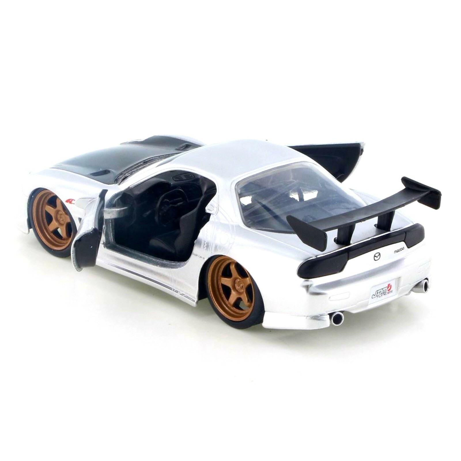 98563 1993 Mazda RX-7 Hard Top, silver Jada – 1/32 Scale Diecast Model Toy Car