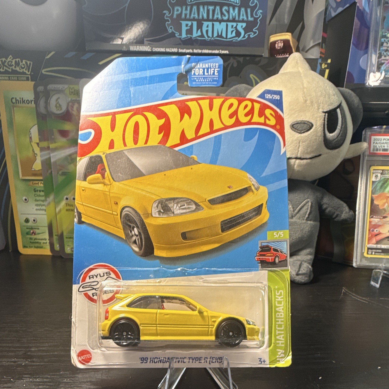 Hot Wheels ’99 Honda Civic Type R EK9 Yellow