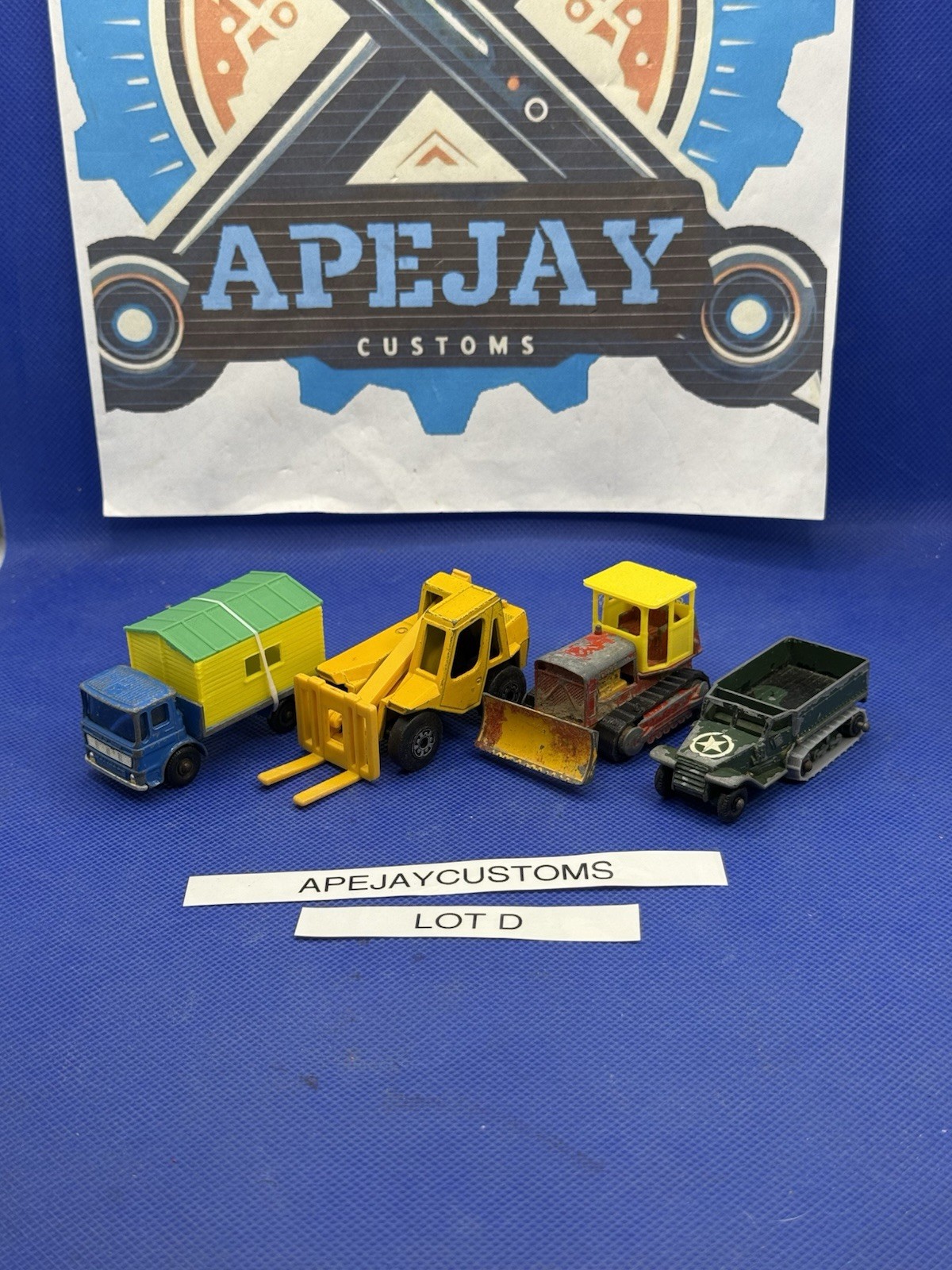 lot of 4 Matchbox lesney , superfast, junkyard , fixer uppers , junk lot D