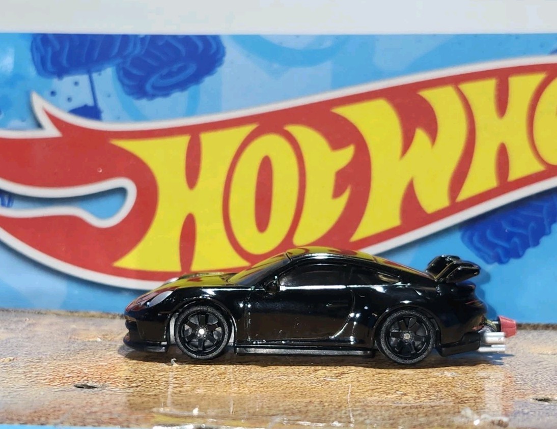 1/64 Custom Hot Wheels 2020 Porsche 911 GT3 Exotics Black