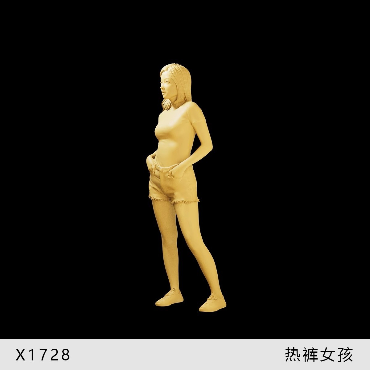 1:35 1:43 1:64 Slightly Chubby Girl Miniature Figure Model For Cars Vehicles