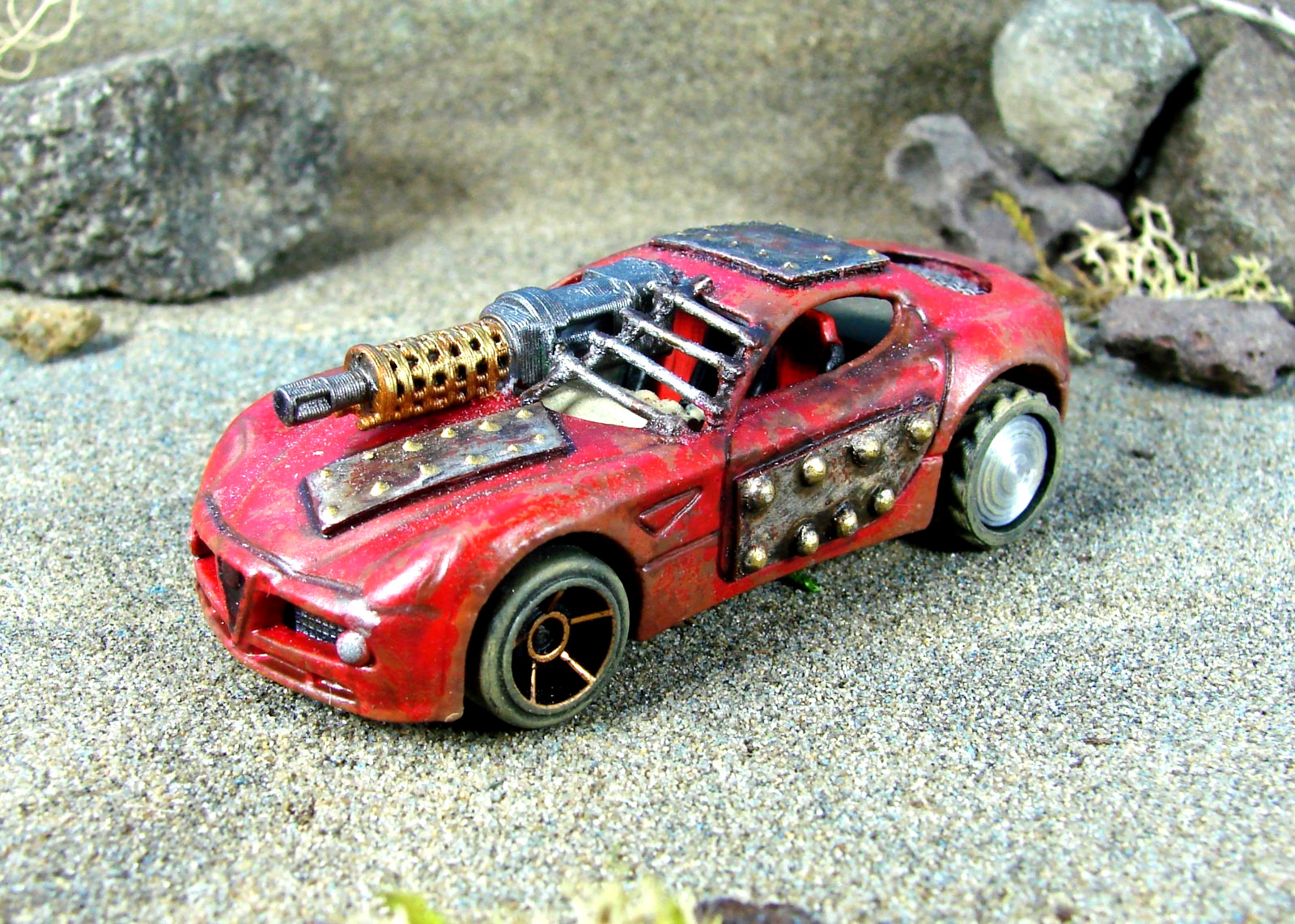 Gaslands Alfa Romero Custom Hot Wheels Diecast 1/64 Mad Max AutoKill