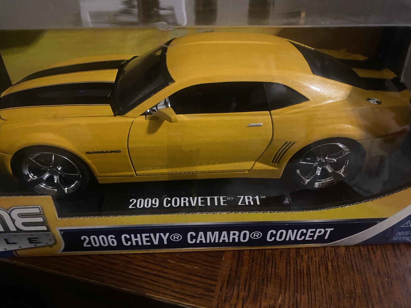 RARE FACTORY ERROR Jada 1:18 Camaro Concept Sealed Base Says 2009 Corvette ZR1⁠
