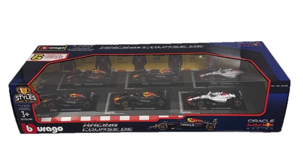 Bburago Red Bull Formula 1 F1 Die-Cast Model All New Styles Cars, Limited Burago