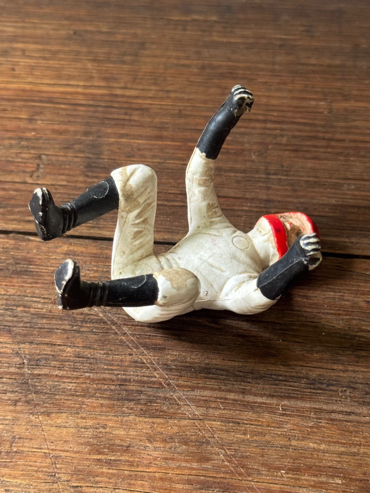 Vintage 1950’s Rubber / Plastic Motorcyclist Figurine Toy Part 75mm tall Tin Toy