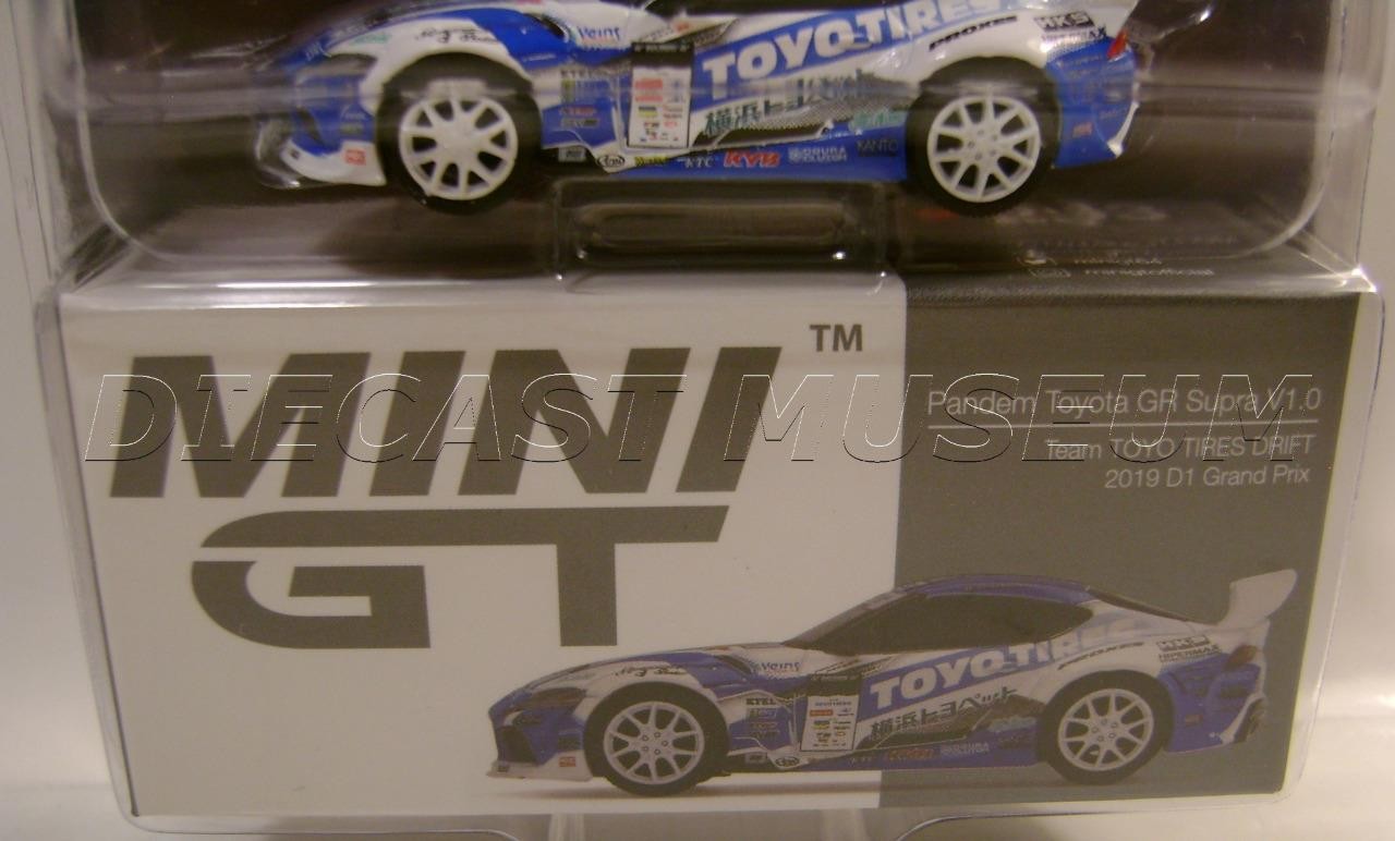 TOYOTA GR SUPRA V1.0 TEAM TOYO TIRES PANDEM MIJO TSM MODEL MINI GT DIECAST 2021
