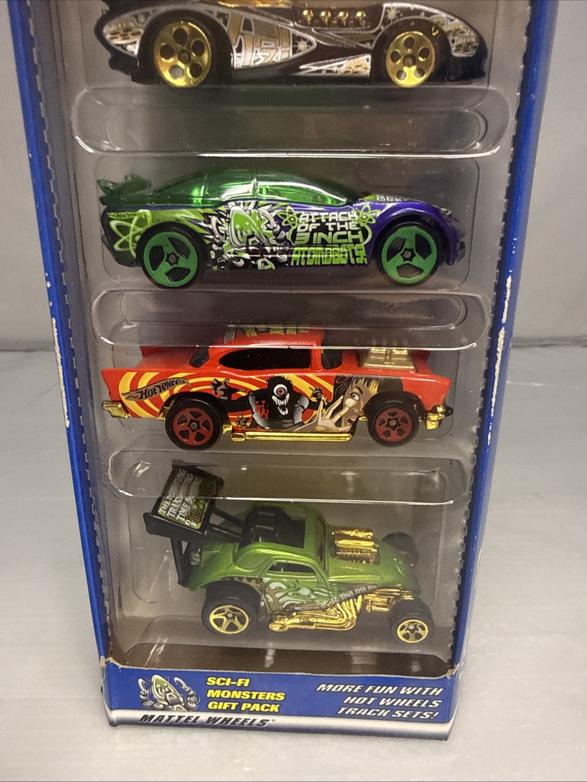 2000 HOT WHEELS SCI-FI MONSTERS GIFT PACK 5 CAR SET NEW UNOPENED PACKAGE 54423