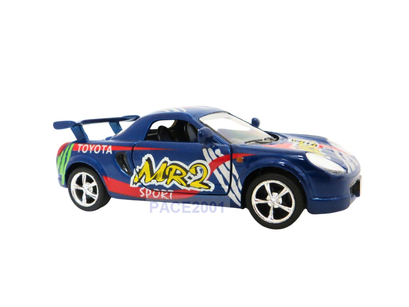 Kinsmart 1/32 Scale Diecast Toyota MR2 with Pullback Action Opening Doors