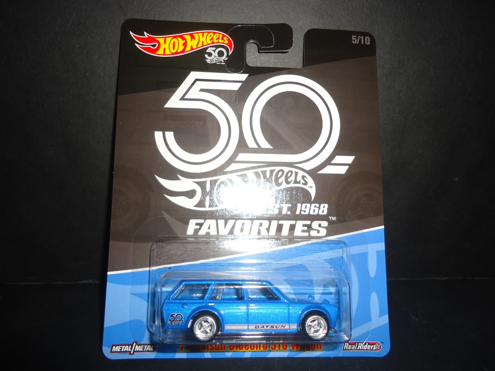 Hot Wheels Datsun 510 Wagon 1971 50th Anniv FLF35 956A 1/64