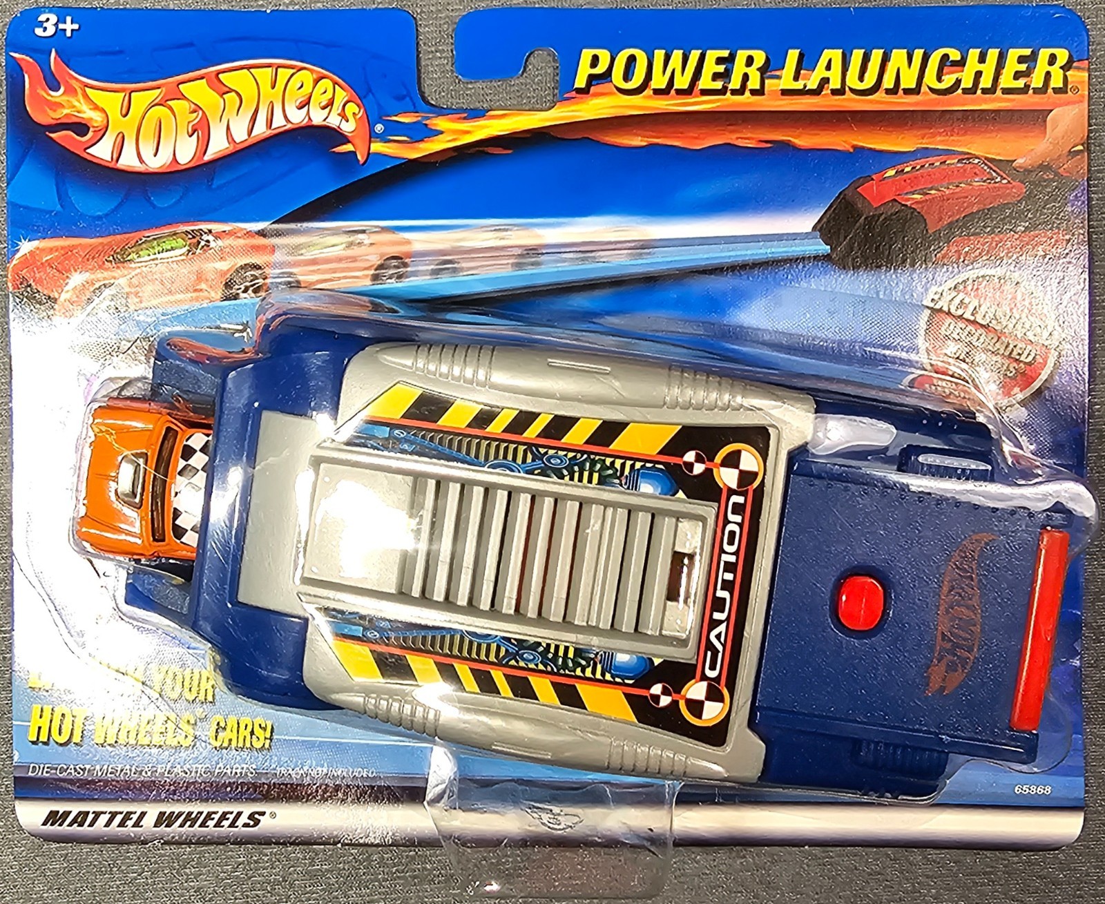 VHTF Hot Wheels Power Launcher Morris Mini Cooper in orange