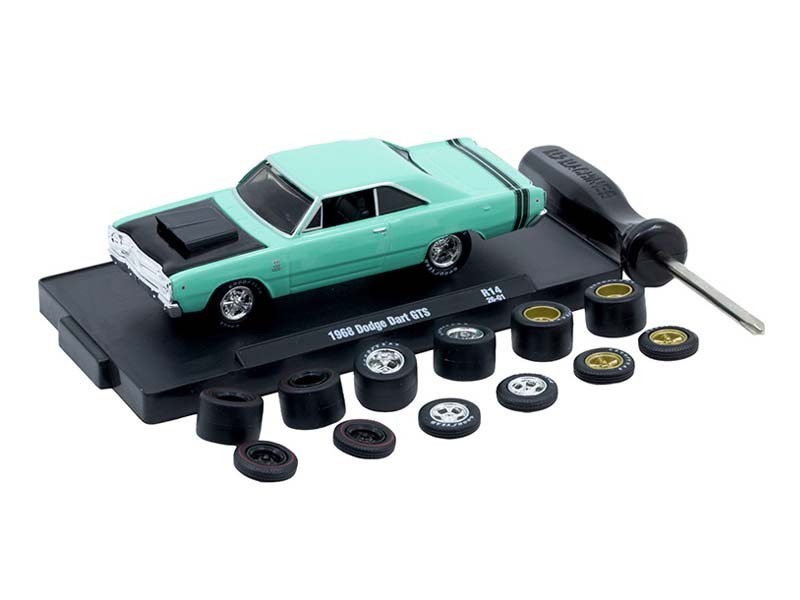1968 Dodge Dart GTS – Mint Green Diecast 1:64 Scale Model – M2 Machines 34001-14