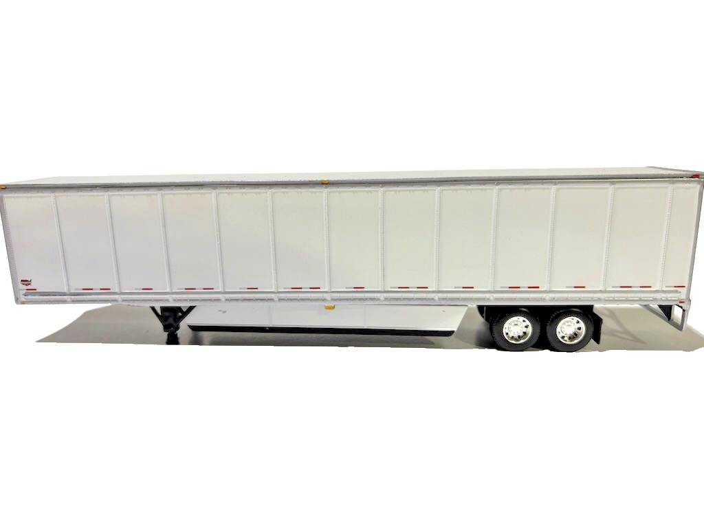 DCP FIRST GEAR 1/64 SCALE WABASH TANDEM AXLE DRY VAN TRAILER WHITE RIBED SIDES
