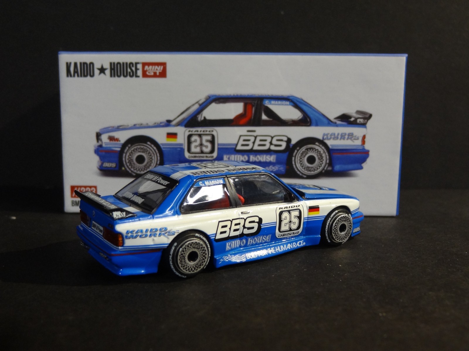 KAIDO HOUSE x MINI GT – BLUE – BMW M3 KAIDO TOURING CHAMP V1 #KHMG223