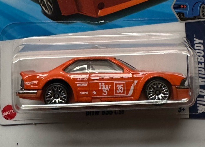 2025 Hot Wheels WILD WIDEBODY 1/5 BMW 635 CSi 185/250 (Orange)