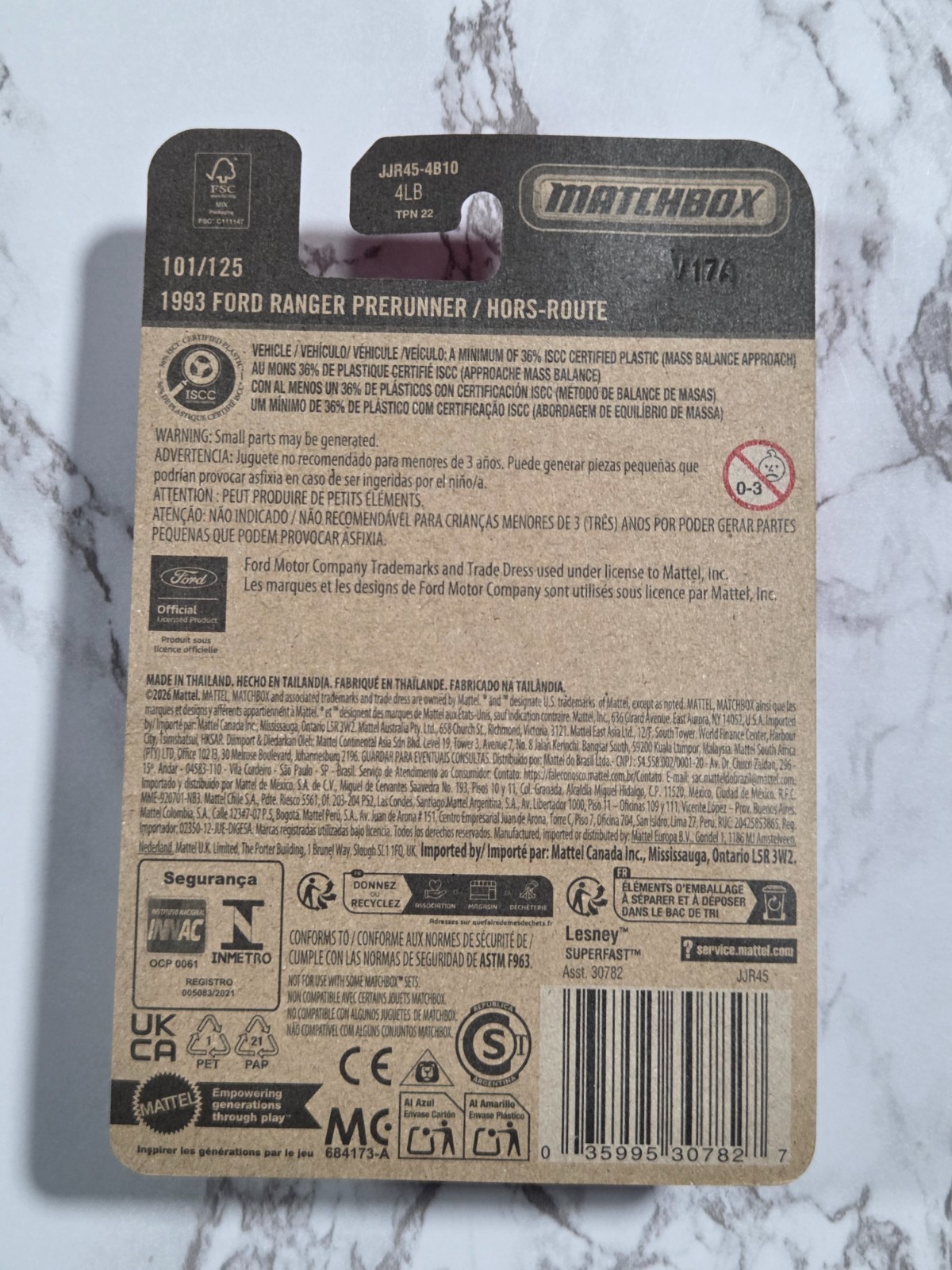 2026 matchbox 101/125 – 1993 ford ranger prerunner
