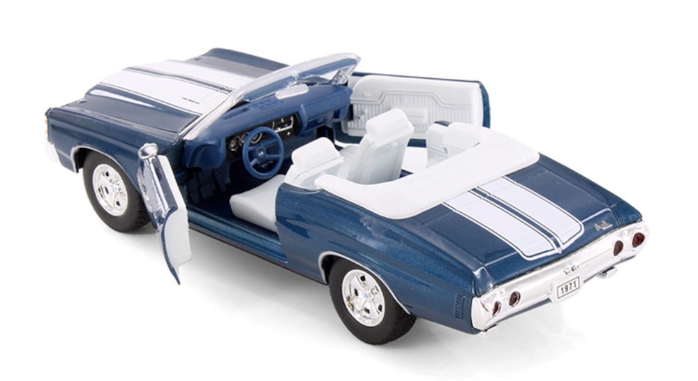 1971 Chevrolet Chevelle SS 454 1/24 Scale Diecast Model by Welly – BLUE