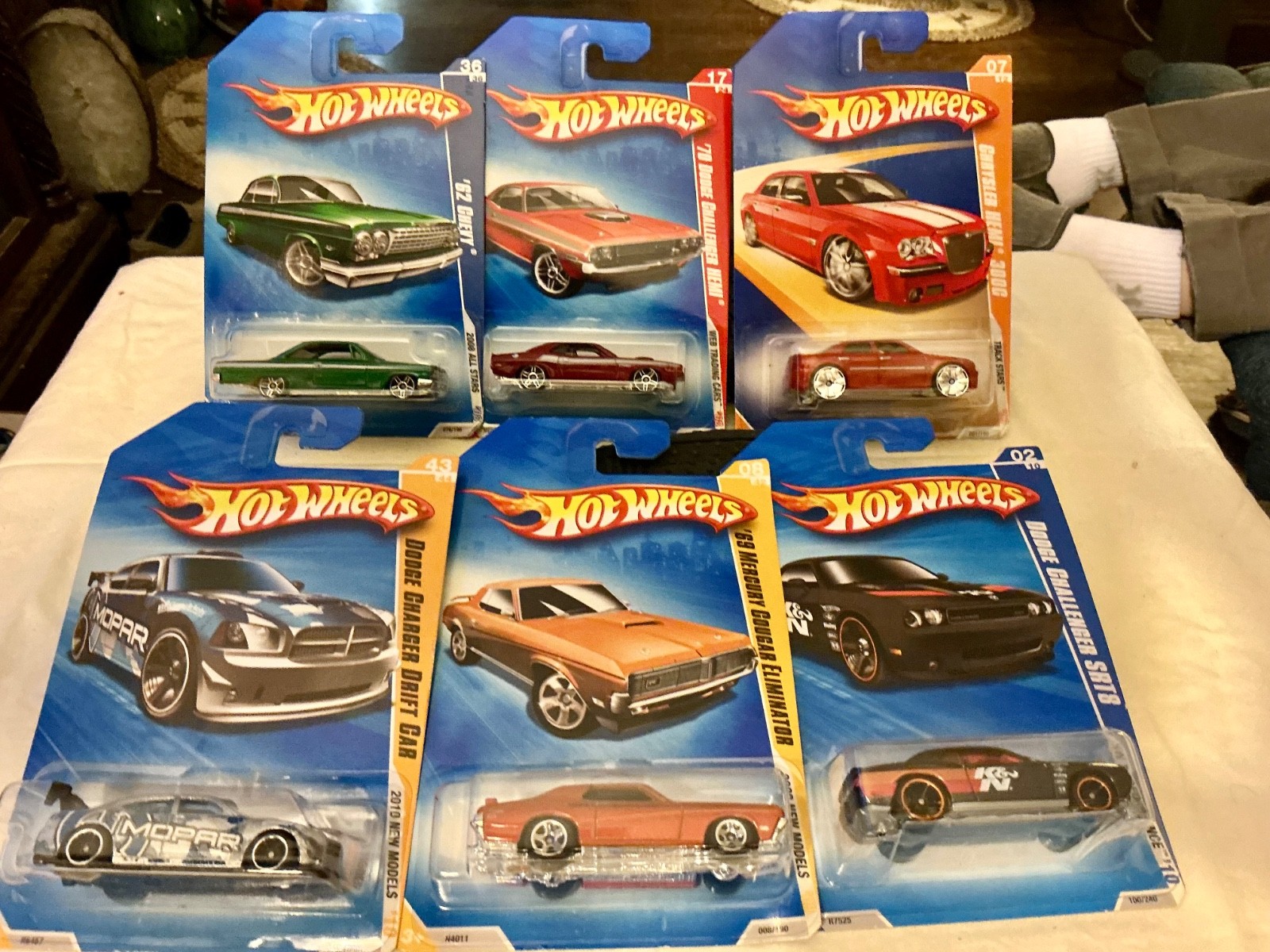 lot of 6 hot wheels various models all new in original pkgs collectible
