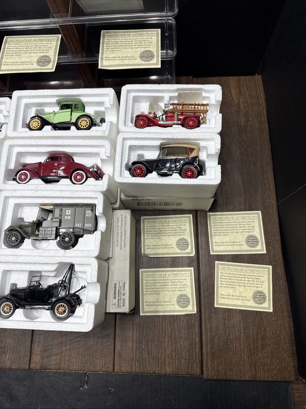 Lot Of 12 NATIONAL MOTOR MUSEUM MINT CARS WITH DISPLAY STAND