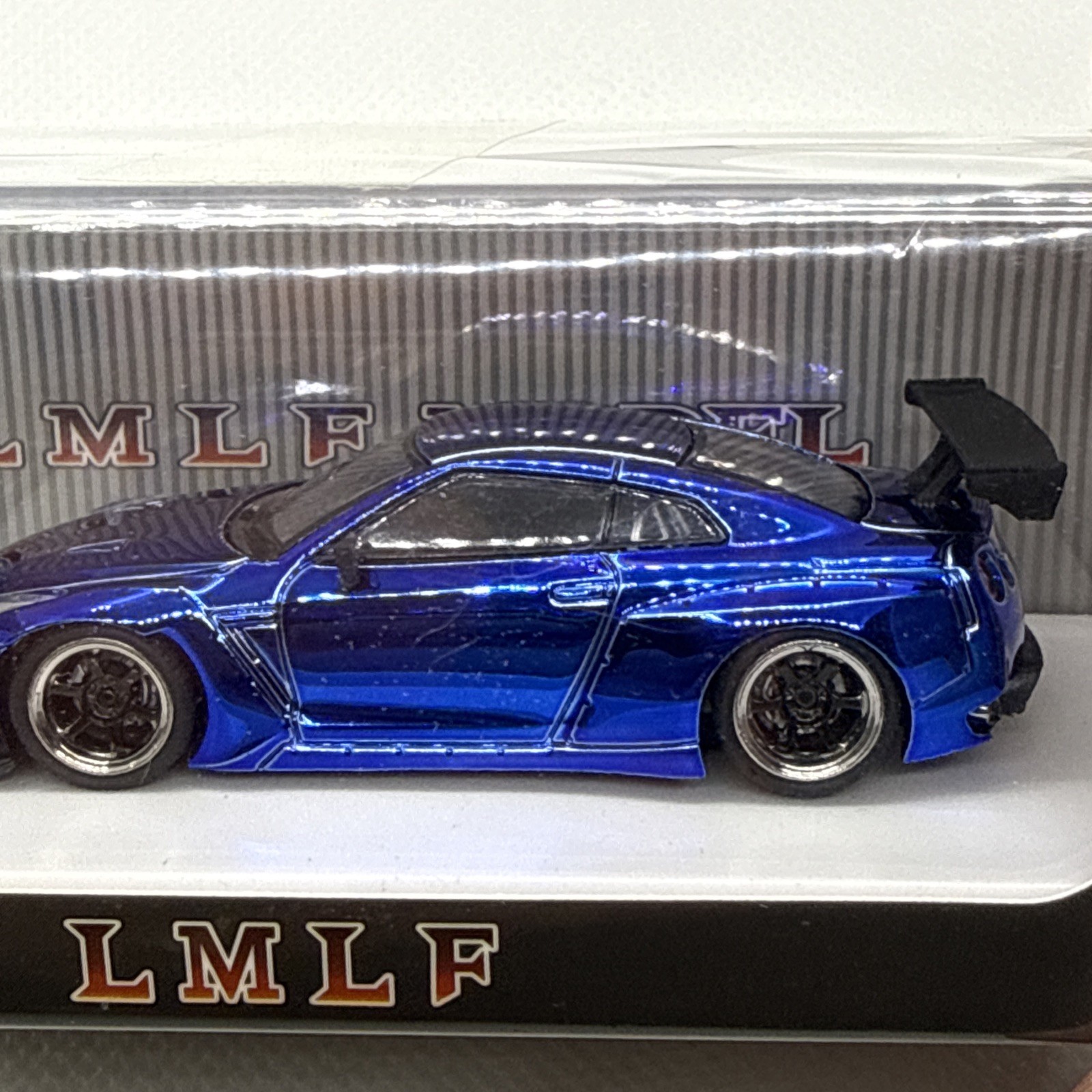 1:64 LMLF MODEL Nissan GT-R R35 Pandem Rocket Bunny Electroplating Blue LTD