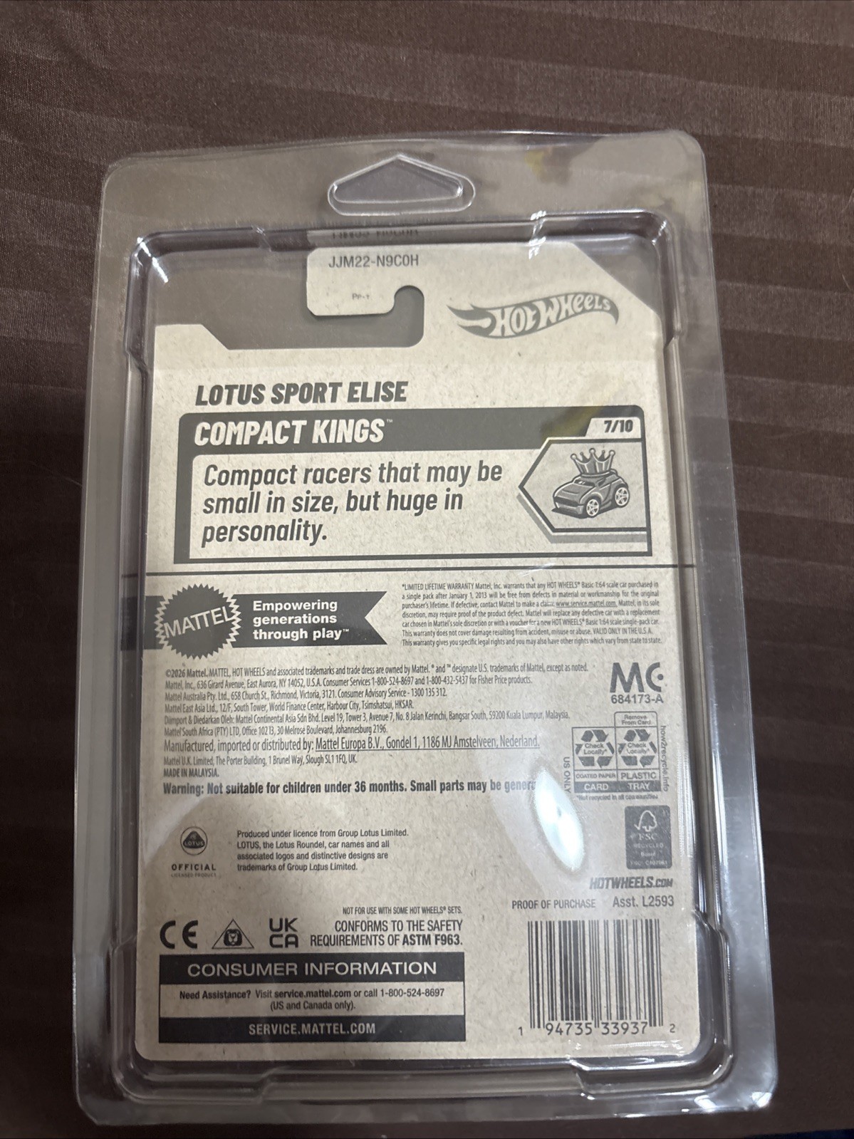 Hot Wheels Lotus Sport Elise Super Treasure Hunt (STH)