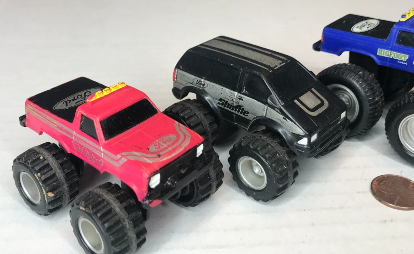 1987 McDonald’s Bigfoot, Ms Bigfoot, & Shuttle 4×4 Ford Monster Truck Van Lot