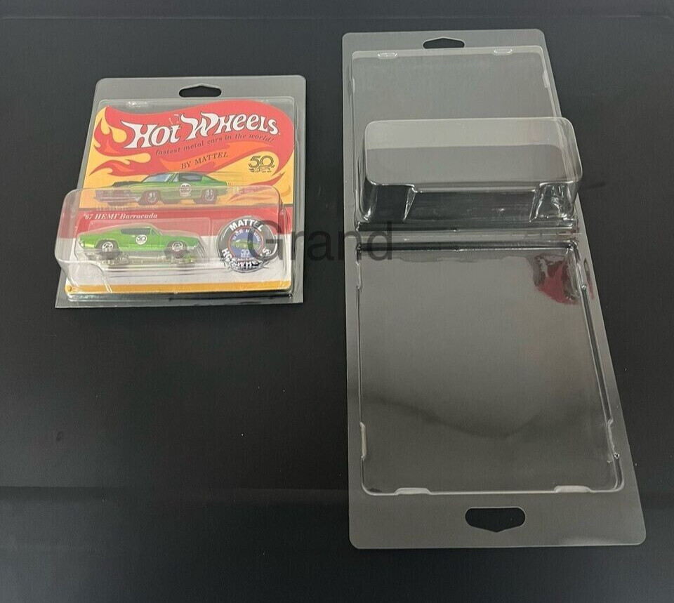 20 Protector Cover Display Cases For Hot Wheels Vintage Redline & Aniversary Ed