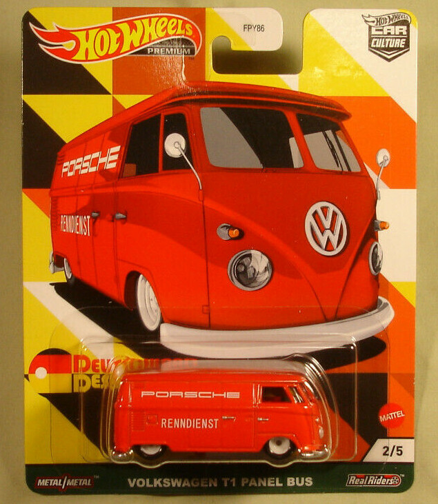 Hot Wheels Volkswagen T1 Panel Bus Deutschland Design Premium 2021 new