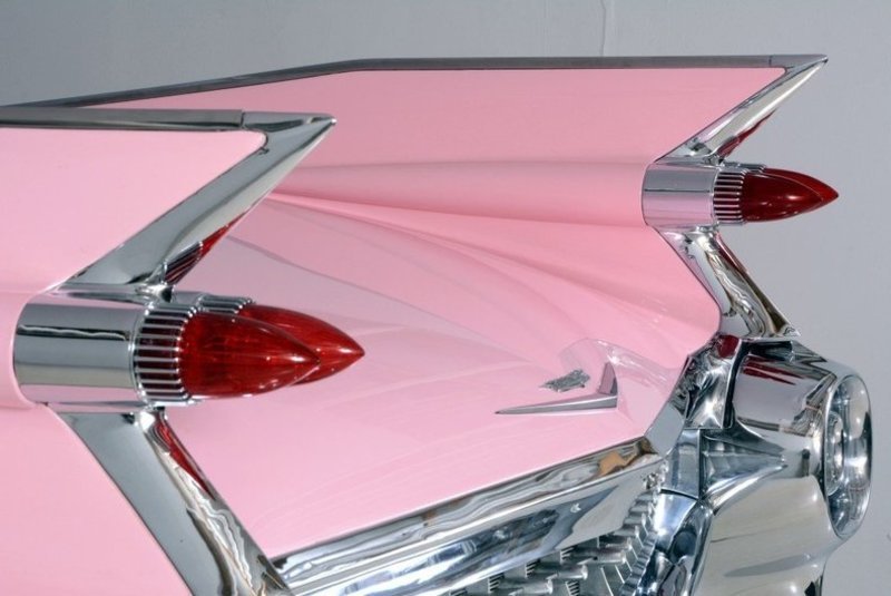 Cadillac Car Eldorado Vintage1967Custom Classic1:24Model1959Race 18Carousel Pink
