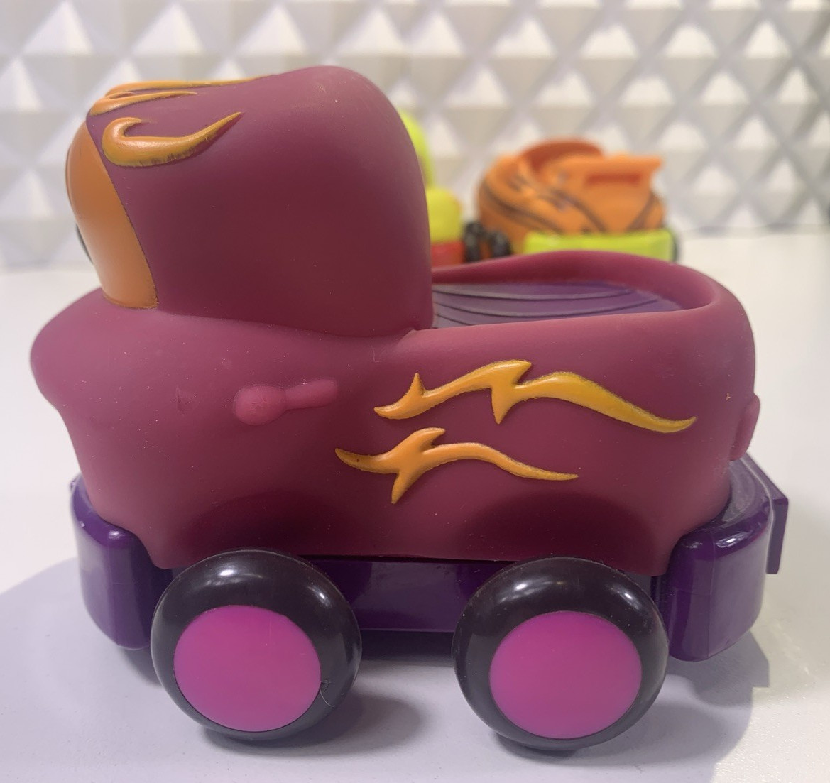 3 BATTAT Parents Pull Back and Go Cars Soft Vinyl