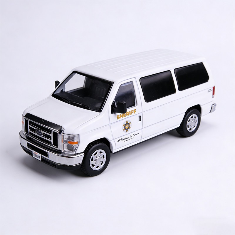 1/64 Ford E350 Los Angeles Sheriff SUV Alloy Die Cast Car Model Collectables New