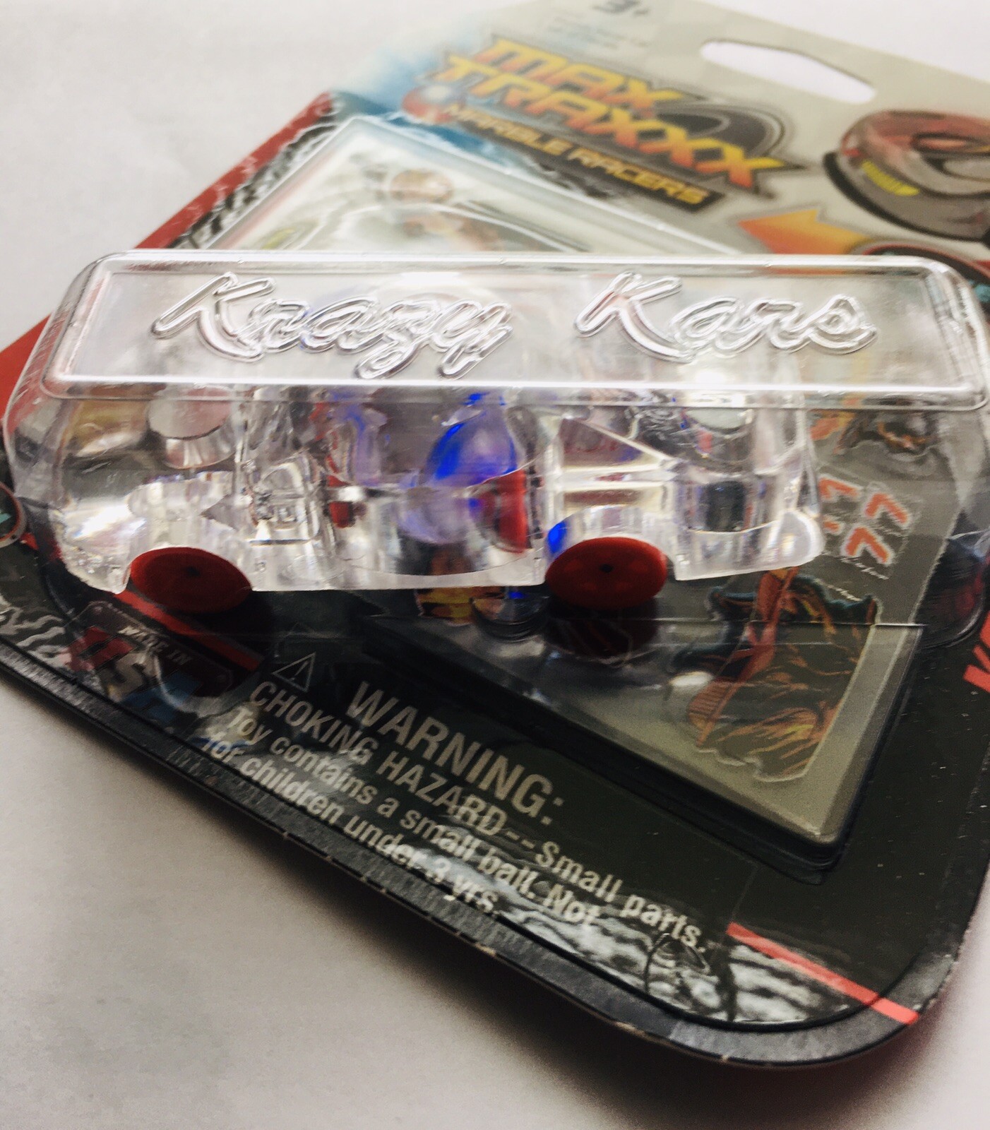 Max Traxx Marble Racers Red Wheels Krazy Kars Light-Up Action