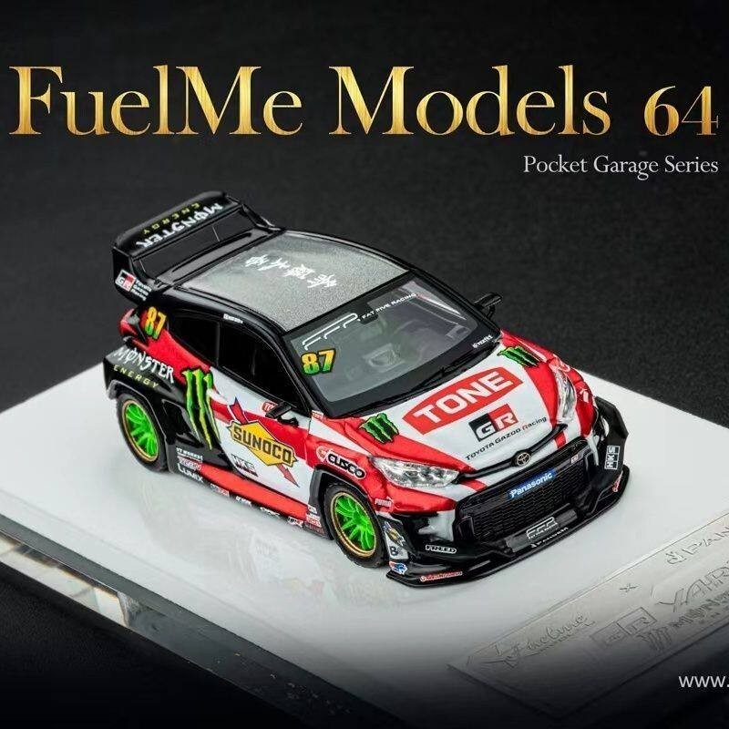 1:64 Rocket Bunny Yaris Monster Energy Resin Car Model | Diecast Scale Miniature