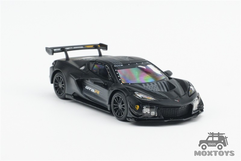 Mini GT 1:64 Corvette Z06 GT3.R Road America Test car Black Car