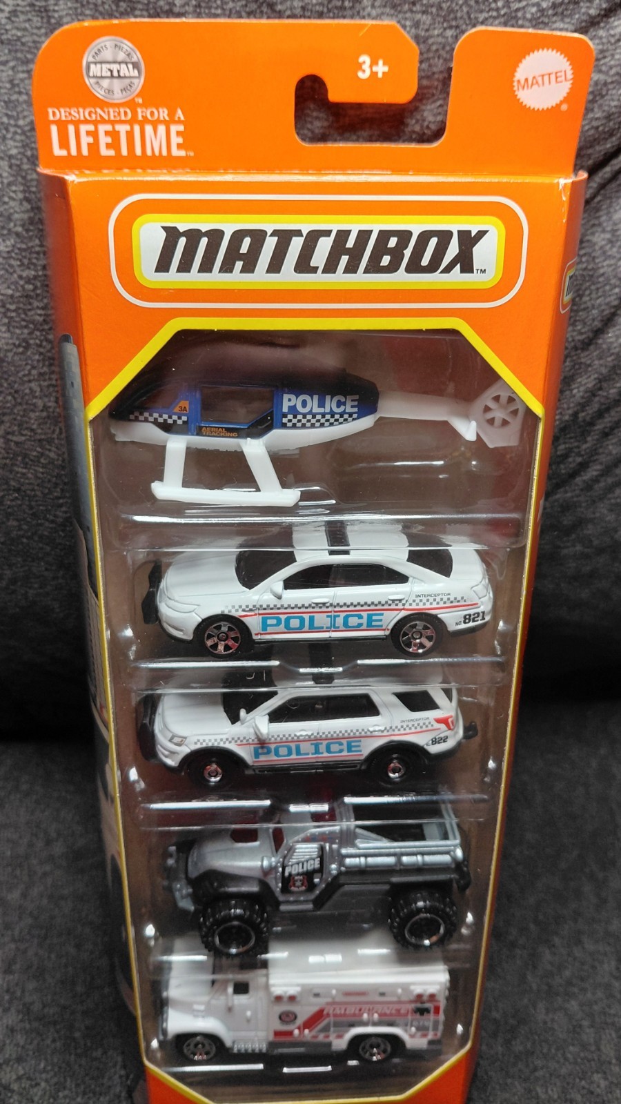 Matchbox MBX Rescue III 5-Pack 1:64 Diecast Cars 2023 Unopened Box