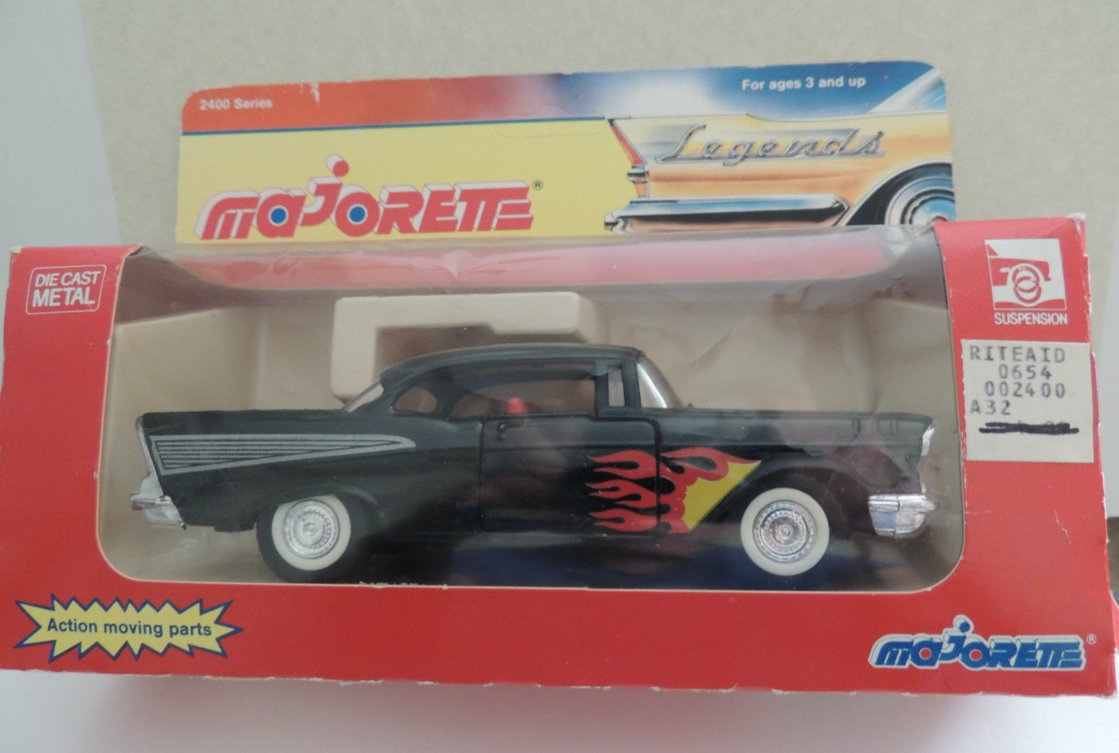 Vintage 1980 Majorette Legends Series 1957 Chevy Bel Air No. 2401**Mint in Box!