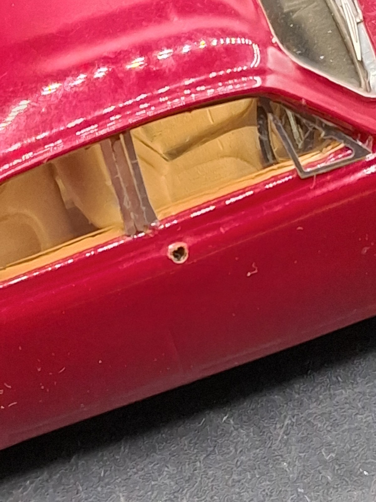 Vintage CJM Models 1/43 Scale Diecast 1967 Jaguar Burgundy HTF No Box Italy