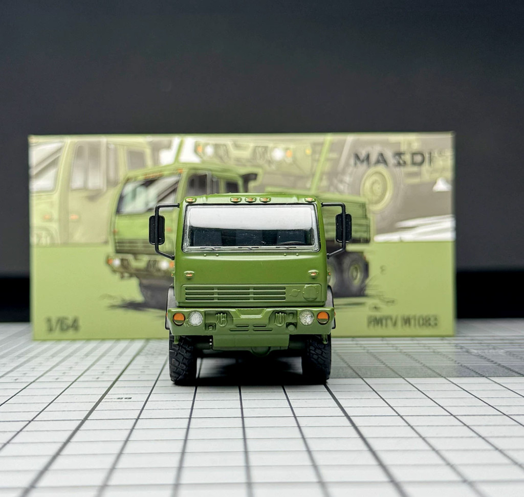 Masdi 1:64 Green Military FMTV 6×6 Truck Model Diecast Display Car