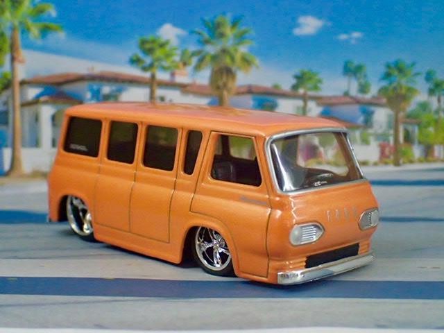 Slammed 1965 Ford Econoline V8 Window Van Hot Rod 1/64 Scale Limited Edition P