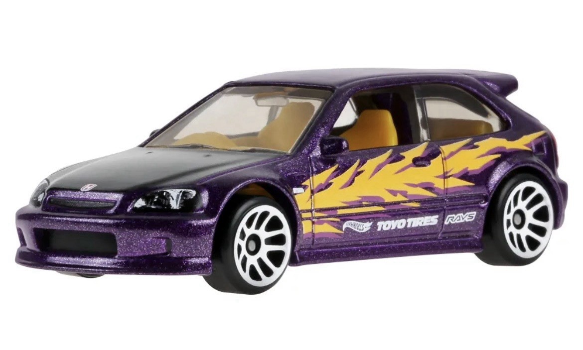 HOT WHEELS 1999 HONDA CIVIC TYPE R EK9 COMPACT KINGS SILVER SERIES