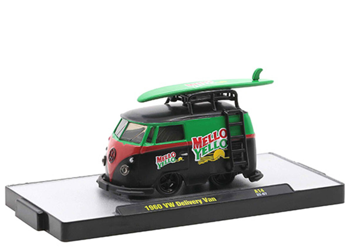 M2 MachinesMellow Yellow A14-22-07 1:64 1960 Volkswagen Delivery Van with Board