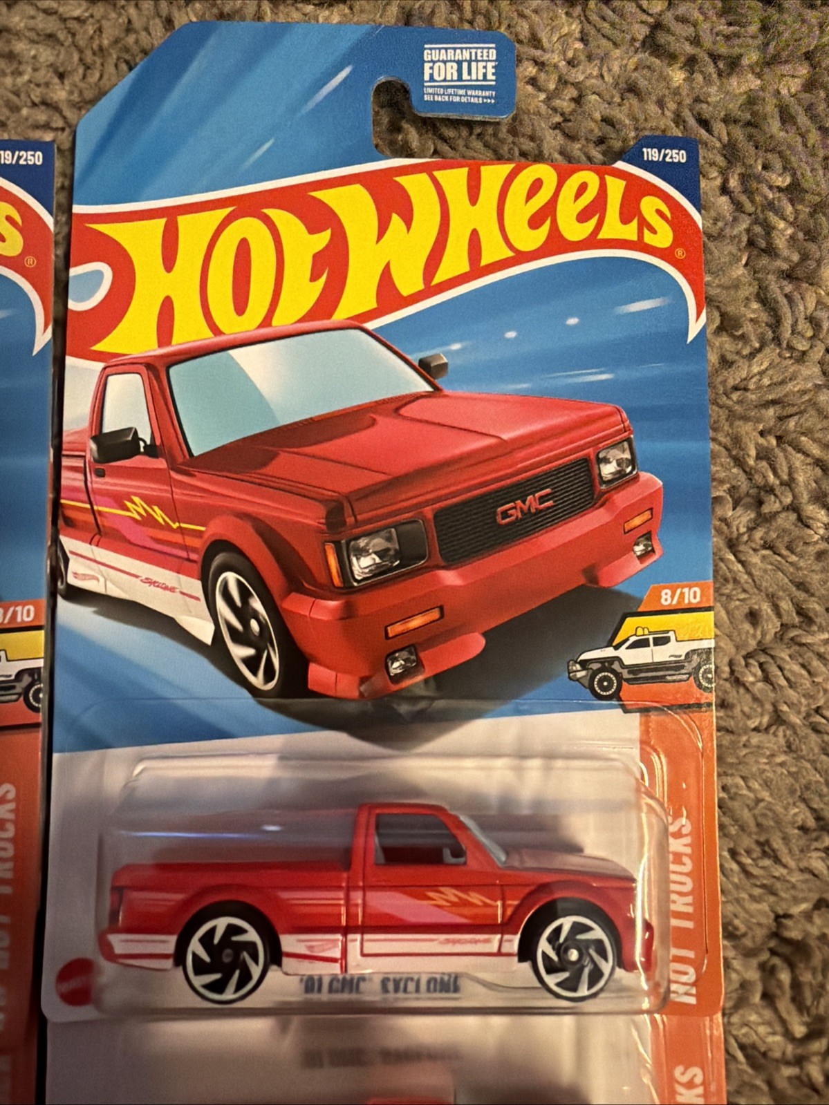 Hot Wheels 91 GMC Syclone Lot Of 8 Purple And Red HW Hot Trucks 8/10