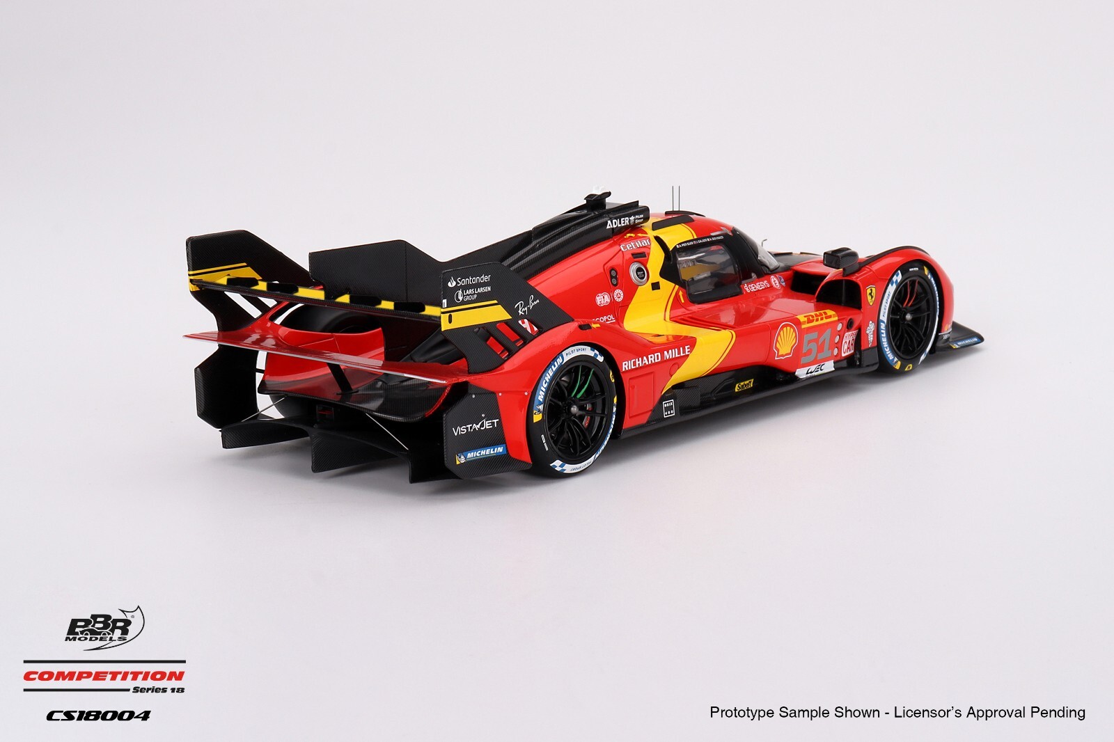BBR Models 1:18 Ferrari 499P Team AF Corse 2023 #51 WEC 6 Hr of Spa 3rd Place