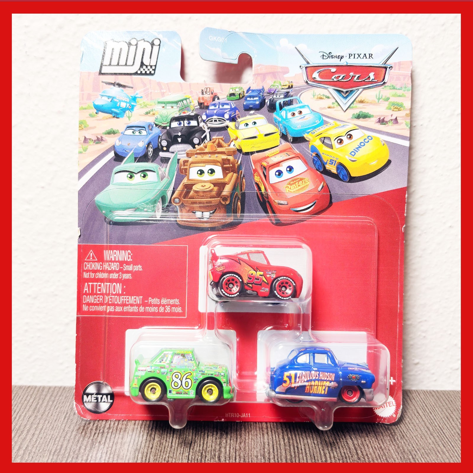 Disney Pixar Cars Mini Racers Die-Cast 3-Pack Mattel New Sealed Collectible