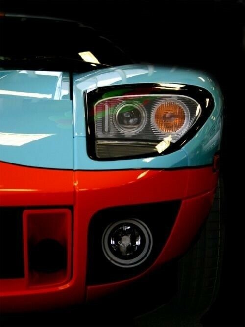 Ford GT40 Race Car Classic Custom Concept Model Hot Rod Carousel BLU 1:18