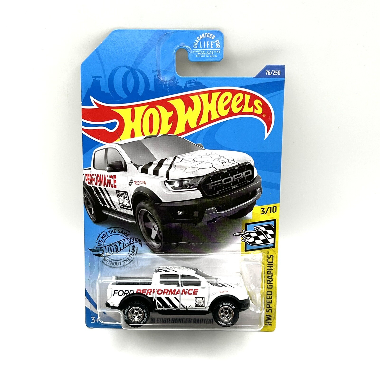2020 Hot Wheels ’19 Ford Ranger Raptor White Custom Super Real Rider Swap