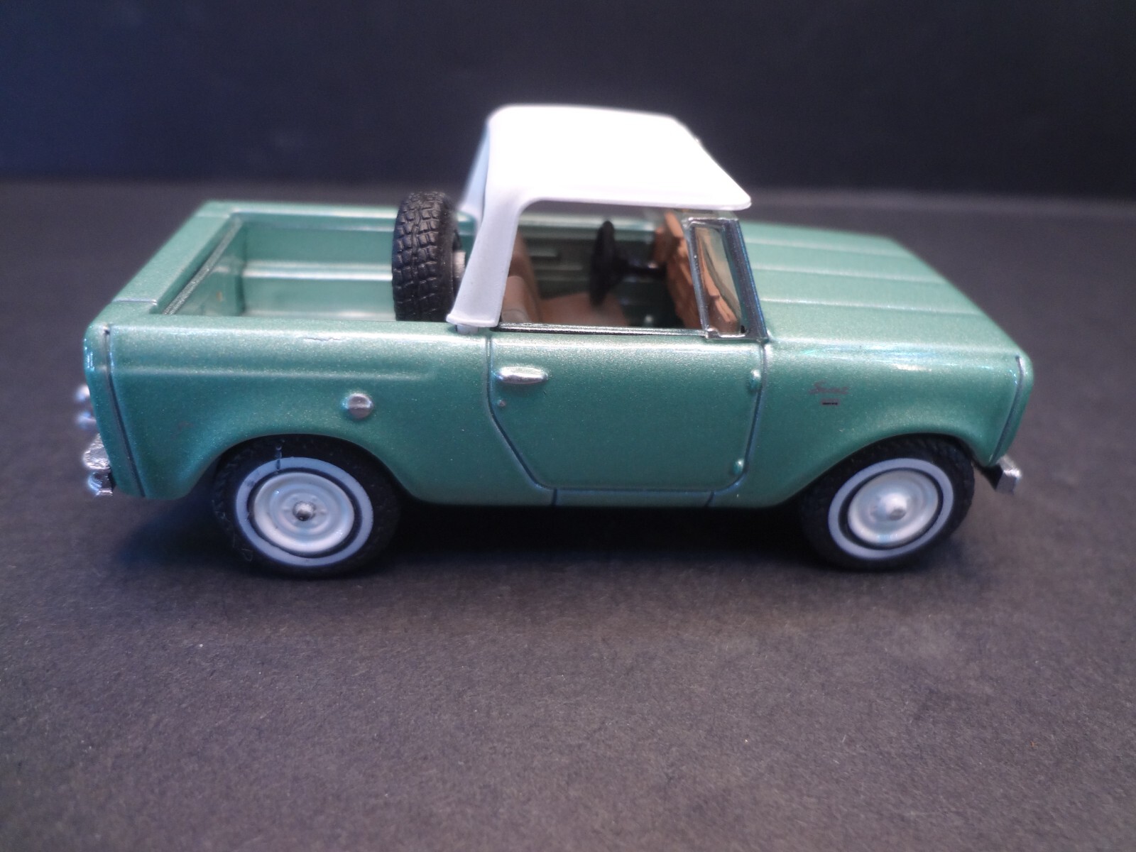 Greenlight 1965 Harvester Scout Half Cab Pickup w/ removable top – Loose 1:64