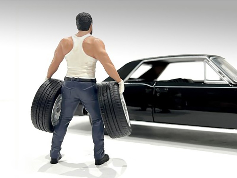 “MUSCLE MECHANICS” FIGURE #1 FOR 1/24 SCALE MODEL BY AMERICAN DIORAMA AD-25201